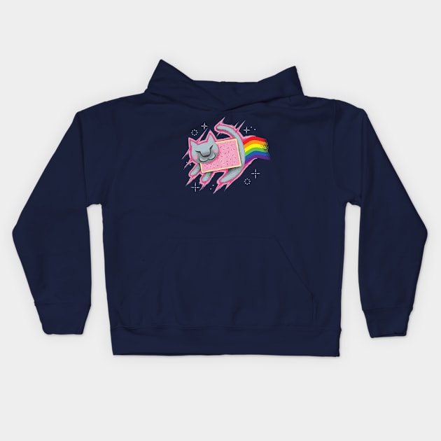 The Nyan King Kids Hoodie by DCLawrenceUK